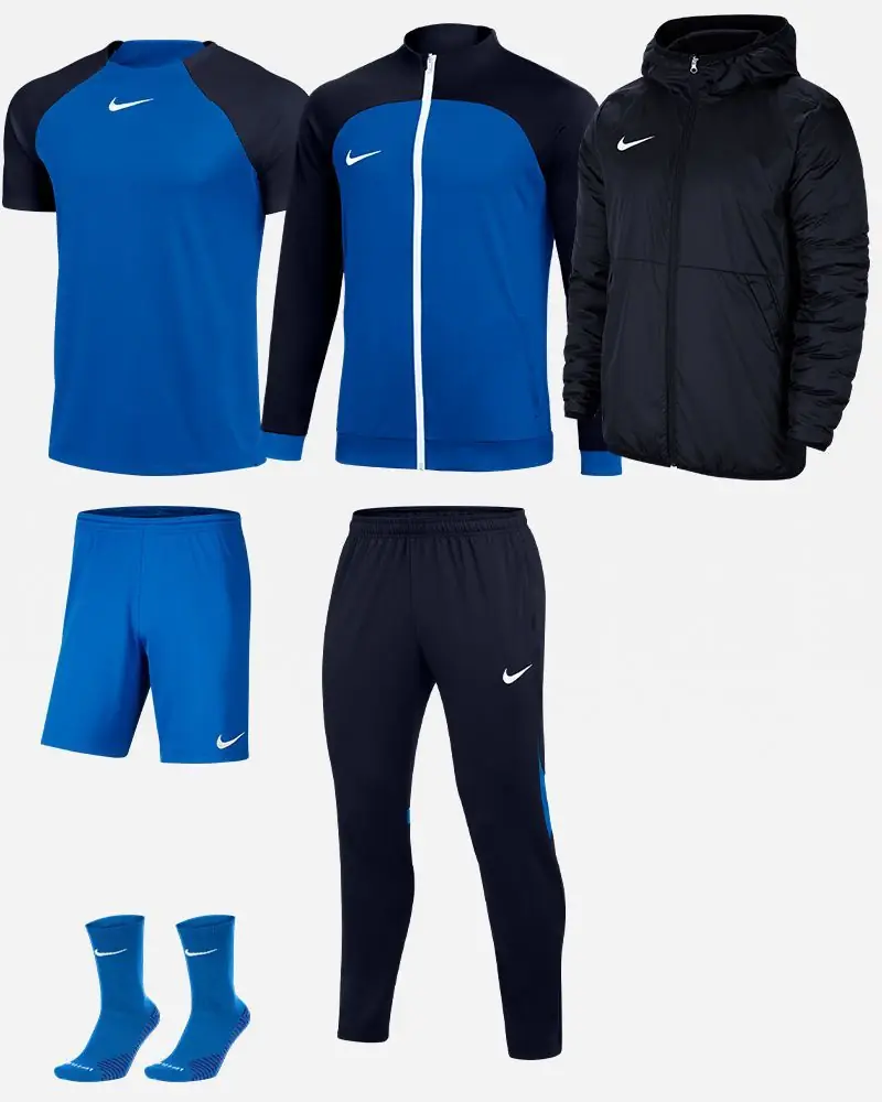 Ensemble Nike Academy Pro pour Homme. Survêtement + Maillot + Short + Chaussettes + Parka (6 pièces)